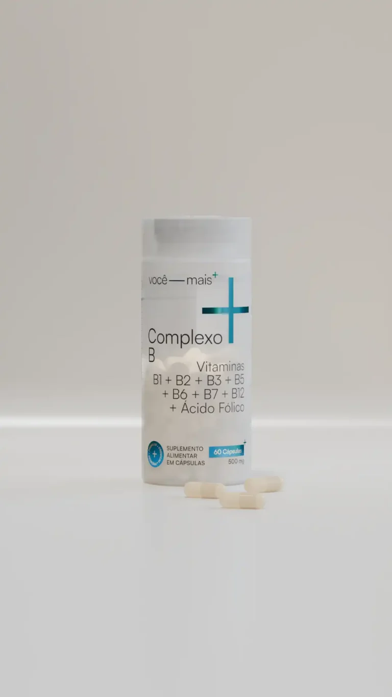 Complexo B | Vitaminas + B1 + B2 + B3 + B5 + + B6 + B7 + B12 + Ácido Fólico